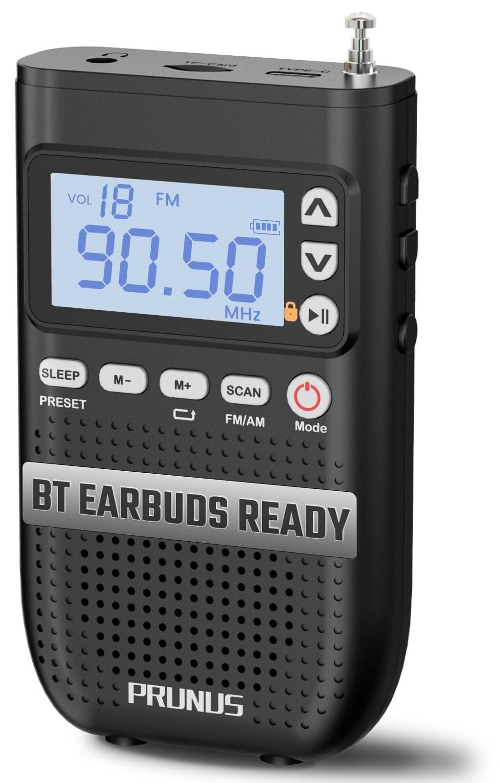 Lustrens AM FM Draagbare Radio met Bluetooth-verbinding