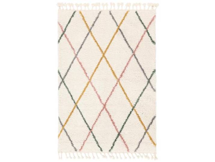 RugVista Corinna Kinderteppich, 160 x 230 cm, Weiß/Multi Moderne, Rechteckig, Niedriger Stapel, Nur chemische Reinigung, Oeko-Tex 100, Ohne gefährliche Chemikalien, Wohnzimmer