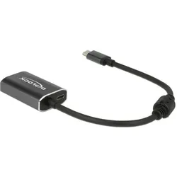 Delock USB Typ-C zu (HDMI), Video Adapter, Schwarz
