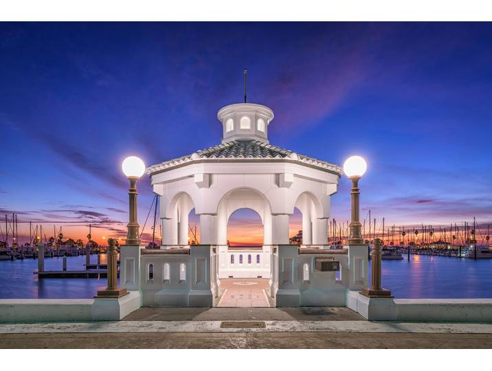 Fototapete PAPERMOON CORPUS CHRISTI-HAFEN, TEXAS , bunt, B:1,5m L:1,11m, Vlies, Tapeten, Fototapete