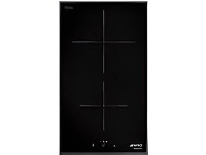 Table de cuisson domino induction - SMEG - SI5322B - Noir - 59 cm - Verre trempé