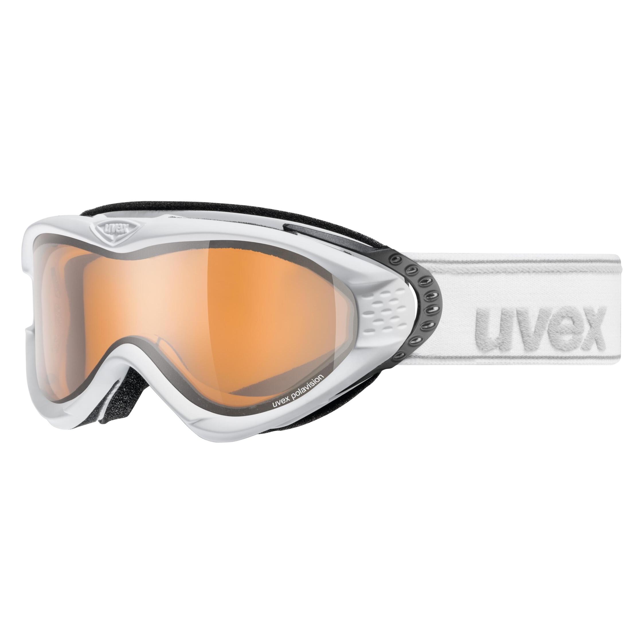 Uvex Skibrille Onyx Polavision (Farbe: 1121 polarwhite mat, double lens, polavision) (30169784)