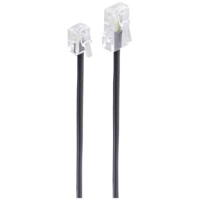 Shiverpeaks ISDN Anschlusskabel [1x RJ11-Stecker 6p4c - 1x RJ45-Stecker 8p4c] 6 m Schwarz