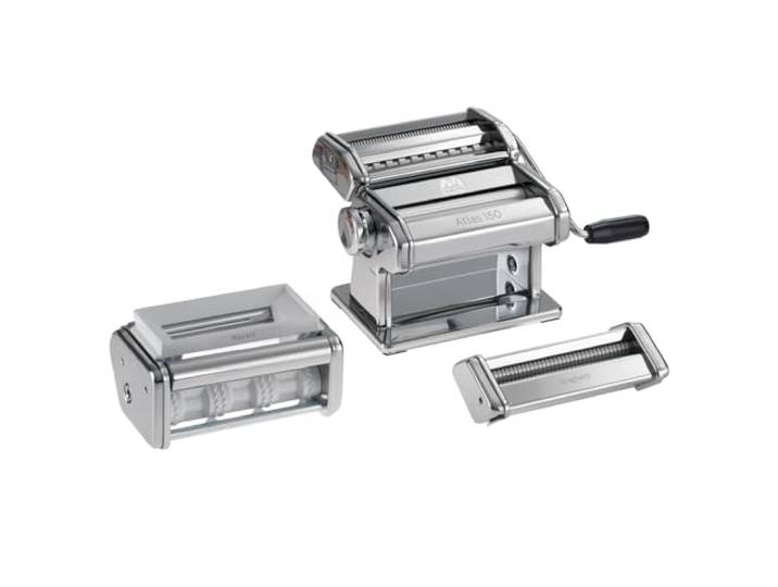Marcato Atlas 150 Pasta Machine Set + Included Accessories, Pasta Maker, Made in Italy, Pasta Roller for Handmade Fresh Pasta, for Lasagna, Fettuccine,Tagliolini, Ravioli,Spaghetti.Model:Pastaset