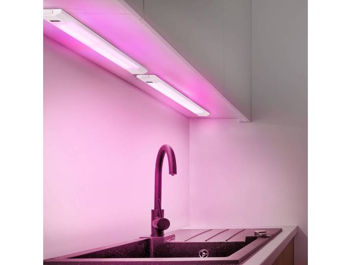 OSRAM LED meubelverlichting Linear Edge Sensor RGBW 50 cm wit Sensor, dimbaar, wit / opaal, Keuken, Aluminium, kastverlichting