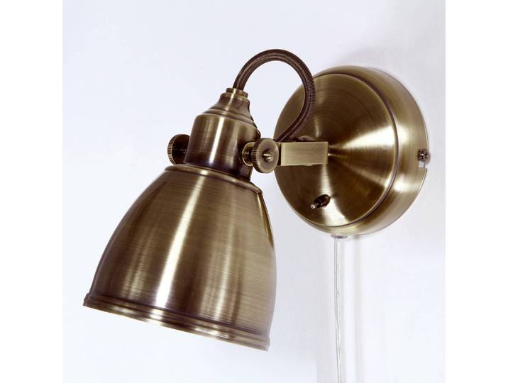 Markslöjd Wandleuchte FJÄLLBACKA, dimmbar, bronze / altmessing, für Wohn- / Esszimmer, Metall, Antik