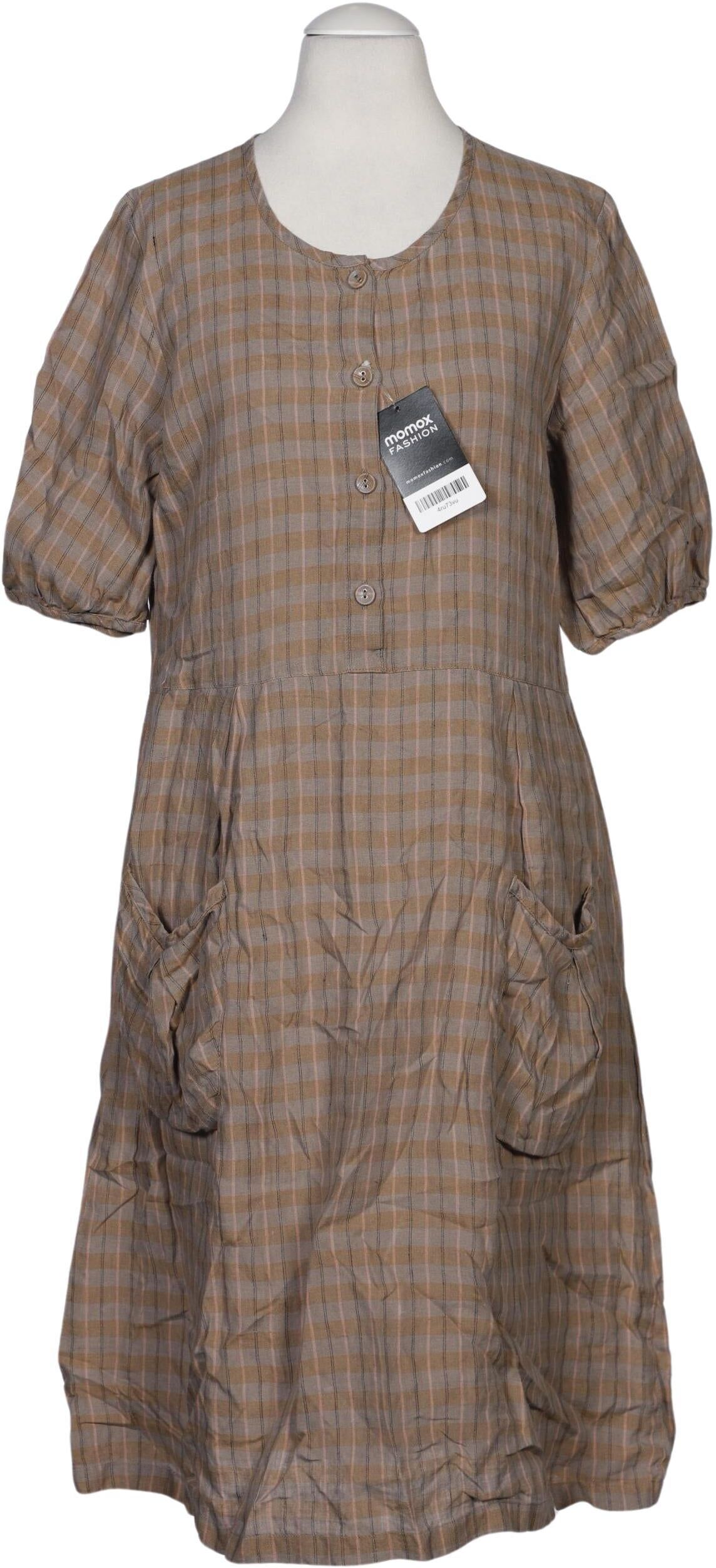 Gudrun Sjödén Damen Kleid, Beige, Gr. XS, Hanf - Second Hand