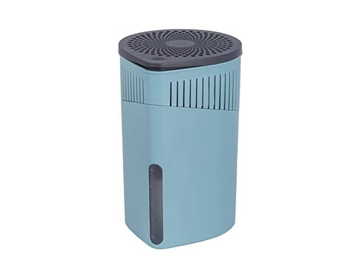 WENKO Raumentfeuchter Mod. Drop nachfüllbarer Luftentfeuchter für effektive Schimmelbekämpfung und Geruchsreduzierung 1 kg Granulatblock Türkis