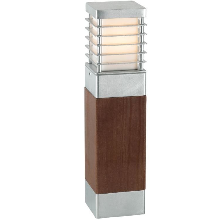 Franssen Selham houten vloerlamp met aluminium details, 49 cm