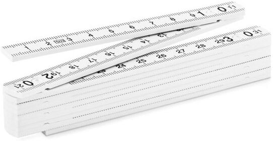 Règle pliable personnalisé 1 mètre METER blanc