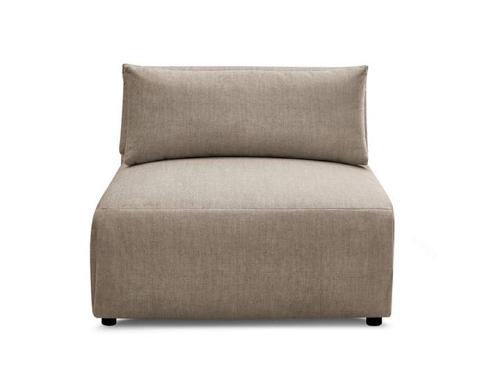Modulare Sessel für Sofa BOBOCHIC JANA Samt taupe