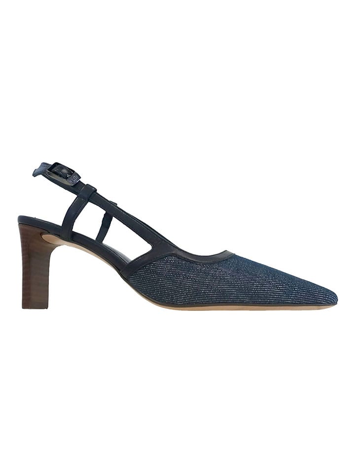 Högl Leder-Pumps "Gisele" in Dunkelblau - 41