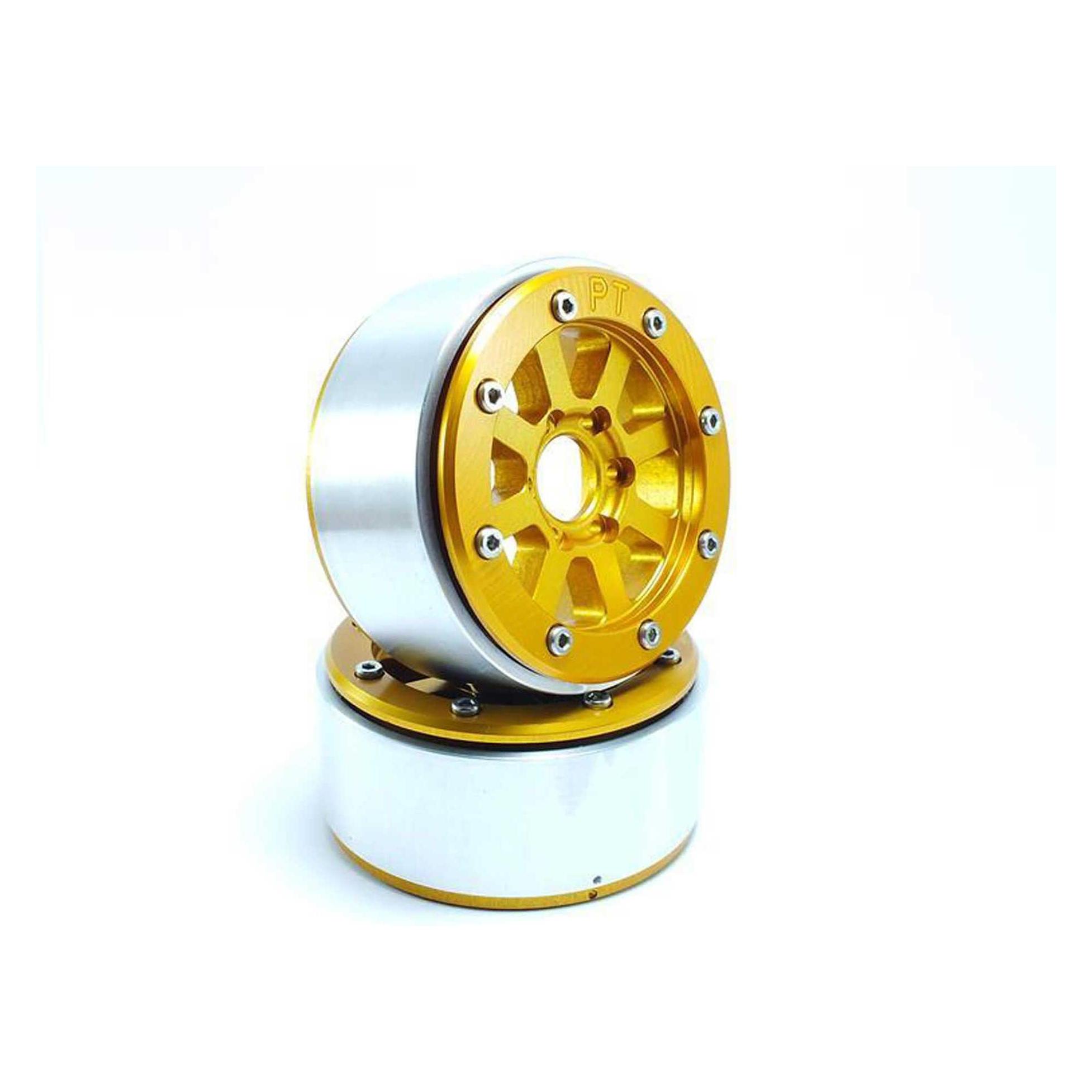 Metsafil beadlock wheels hammer gold/gold 1.9 (2 st.) ohne radnabe (MT5040GOGO)