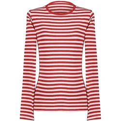 Thetru Damen Ringel T-Shirt, langarm (L)