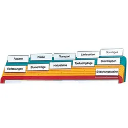 DURABLE Vollsichtreiter Kunststoff transparent