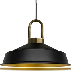 Bamyum Asletl-Lock Vintage Schwarz Pendelleuchte