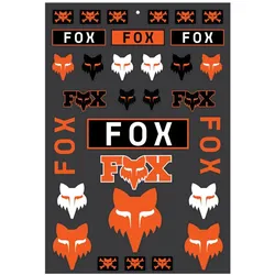 Fox, Sticker, Sticker 24 Legacy Track Pack Org Os