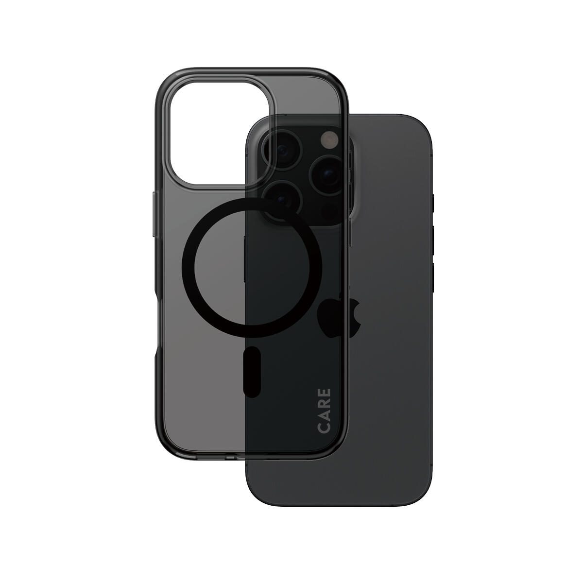 PanzerGlass™ CARE by PanzerGlass® Flagship Case Urban Combat Smokey Schwarz MagSafe für iPhone 16 Pro 1350