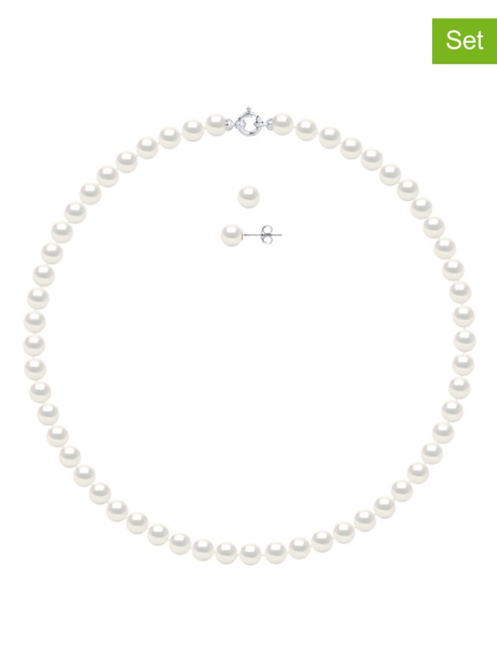 Pearl Addict 2tlg. Schmuckset mit Perlen - onesize