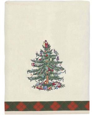 Spode® Christmas Tree Tartan Bath Towel