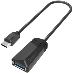 Hama USB-C auf USB-A-Adapter schwarz