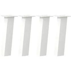 Helloshop26 - Set mit 4 modernen Design-Couchtischbeinen 30 x 30 x 30 cm praktisch und robust aus weißem Stahl
