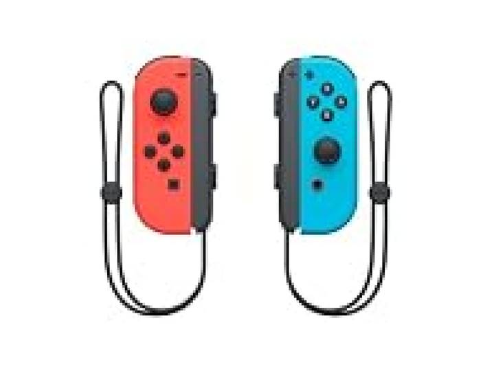 Nintendo Paire de manettes Joy-Con gauche bleu néon & droite rouge néon (batterie remplaçable par l'utilisateur)