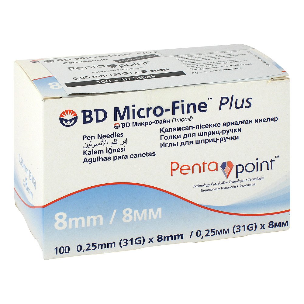 1001 Artikel Medical GmbH Bd Micro-fine+ 8 Pen-nadeln 0,25x8 mm 01132034