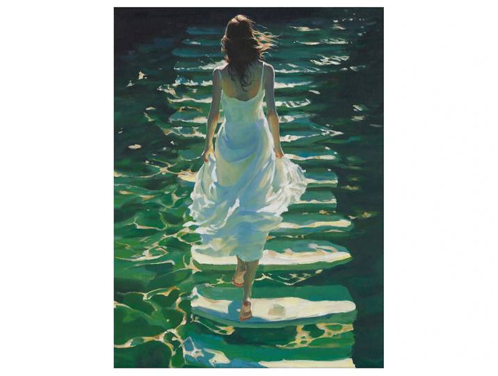 Gemälde Sibylline Water Steps image LAND