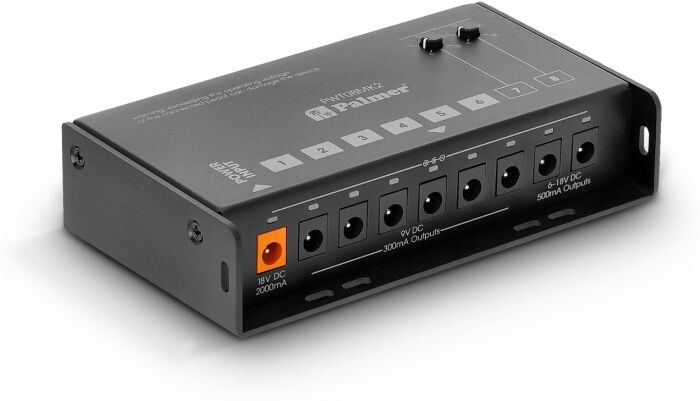 Palmer PWT 08 MK2 - Universal 8-Outlet Pedalboard Power Supply