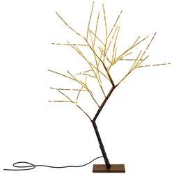 Innen Außen Steh 198x LED Deko Baum Garten Lampe Weihnachts Leuchte Kupfer Beleuchtung