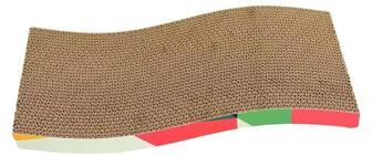 Inspired Finds ScratchLounge Corrugated Cardboard Cat Scratcher Board s shape