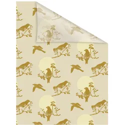 Lichtblick Fensterfolie selbstklebend, Sichtschutz, Moon Birds - Beige