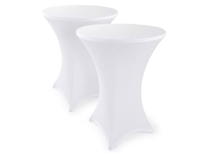 Blumtal Uittrekbare deken, elegante bartafelhoes voor bistrotafel, wit