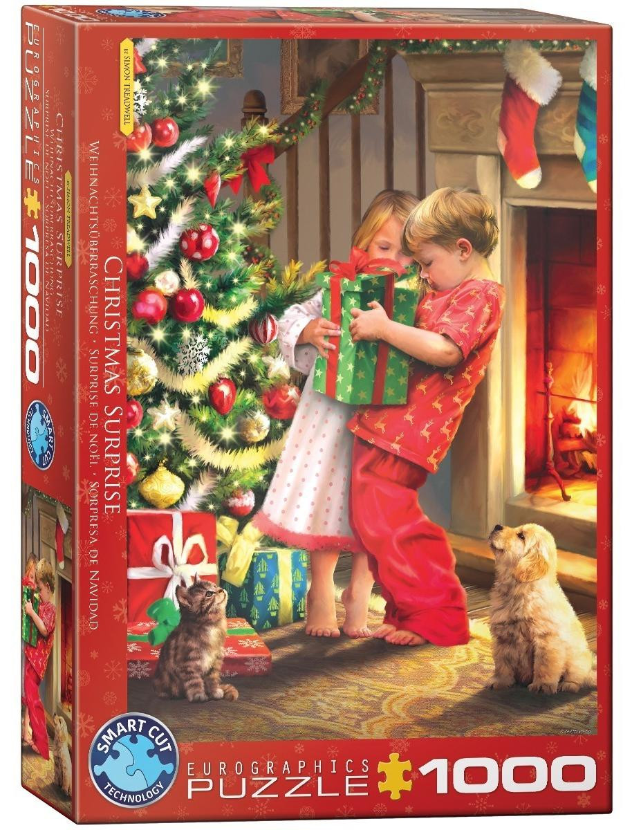 Eurographics Puzzel Kerstverrassing van Simon Tread, 1000 stukjes, 68 x 48 cm, 6000-5640