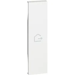 Legrand KW01MHGEN LivingNow 1-mod. Tastenabd. My Home mit Symbol ”Haus verlassen”, Farbe White