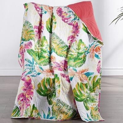 Greenland Trading Co. Tropics Throw Blanket Multi Bright 50 x 60, 50 x 60, Multi Bright