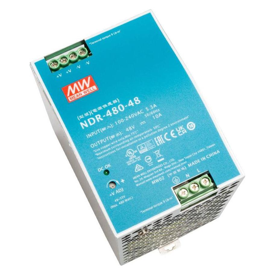 MeanWell Mean Well NDR-480 series NDR-480-48 - Netzteil (DIN-Schienenmontage möglich) (NDR-480-48)