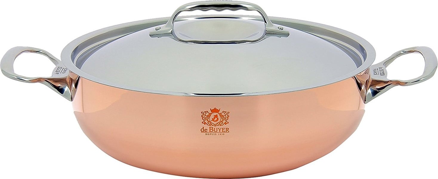 De Buyer Prima Materia braadpan van koper en roestvrij staal, diameter 20 cm