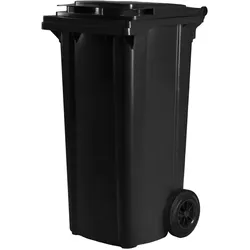 Hardwex Mülltonne 120 l Schwarz