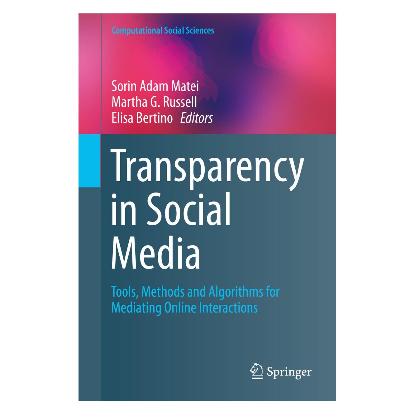 Springer Transparency in Social Media (9783319185514)