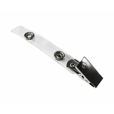 50x Pavo Ausweisclip Befestigungsclip Kartenclip Clip aus Metall