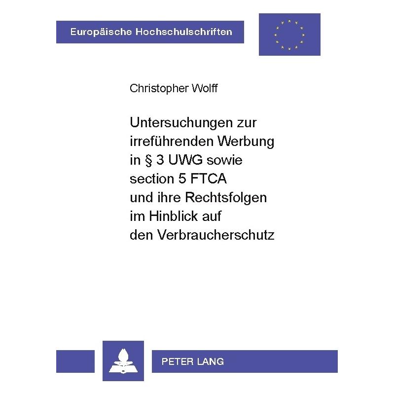 Umbreit Wolff:Untersuchungen zur irreführenden (Deutsch, Softcover, Christopher Wolff) (64888295)