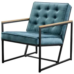 POLSTERSESSEL ARLY Blau Velvet