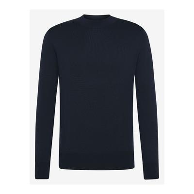 Stehkragenpullover BENVENUTO. "BENVENUTO. Pullover ADRIANO", Herren, Gr. M, blau (midnight blau), Casual, regular fit, Pullover Stehkragenpullover, mit weichem Strickmaterial