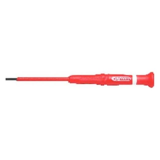 KS Tools Isolierter Präzisions-Schlitz-Schraubendreher, 1,5mm (Schlitz) (500.6138)