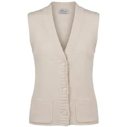 Strickweste Peter Hahn weiss, 46