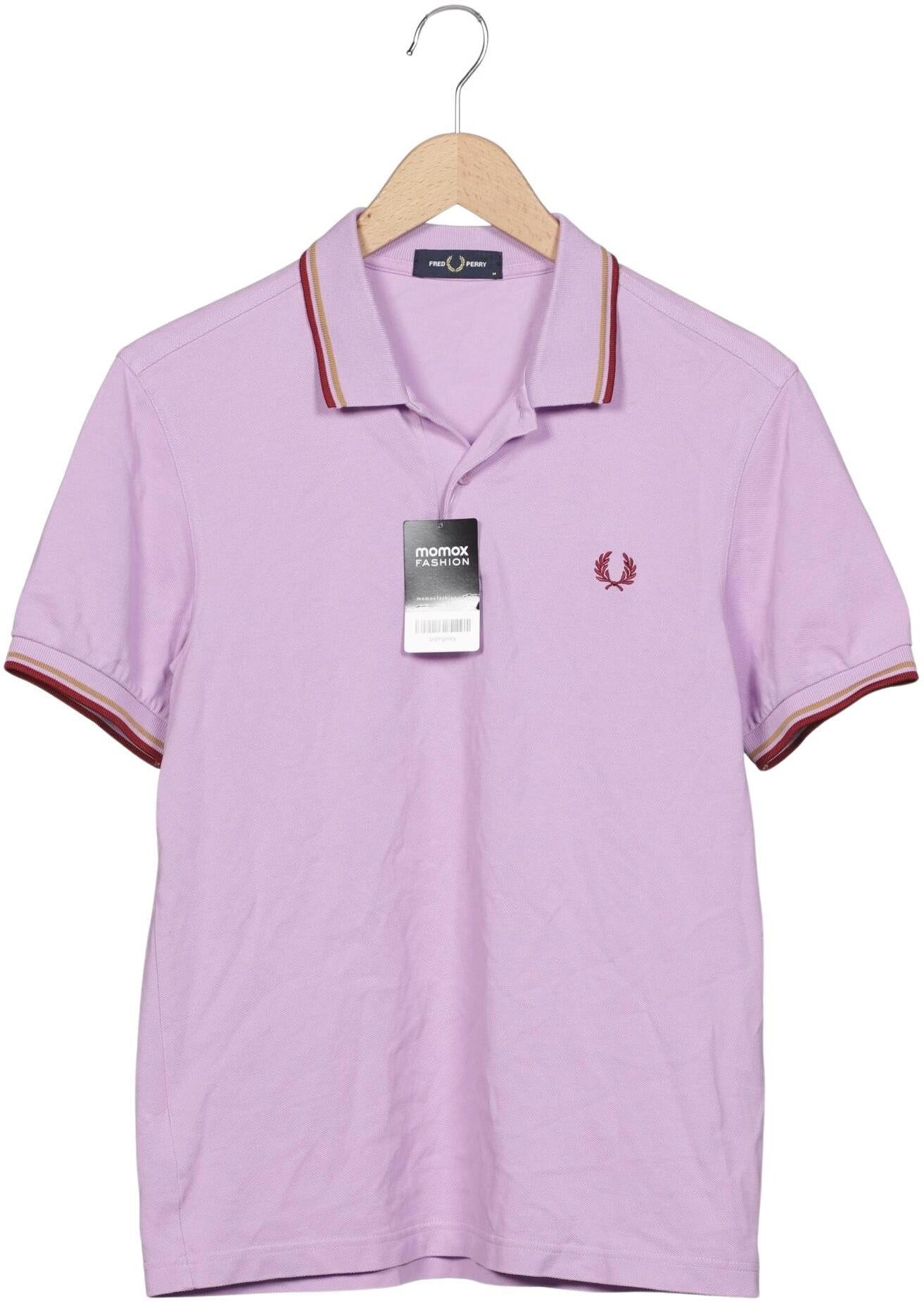 Fred Perry Herren Poloshirt, Flieder, Gr. M, Baumwolle - Second Hand