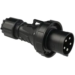 PCE 035-6xs CEE-Stecker 63A 5p 6h IP67 POWER TWIST schwarz 0356xs