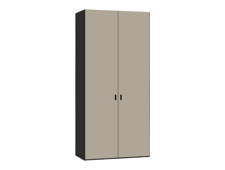 Drehtürenschrank Atlantis, Byyu, novaschwarz, Holzwerkstoff